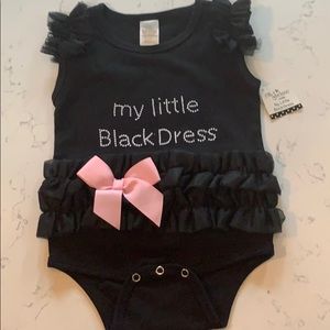 Little Black Dress Onesie- NWT